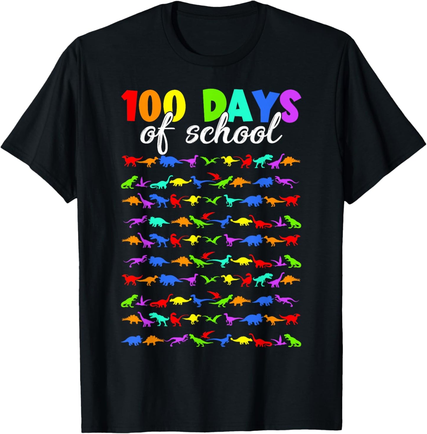 Funny 100 Days Of School Dinosaurs 100 Days Smarter Boy Kid T-Shirt