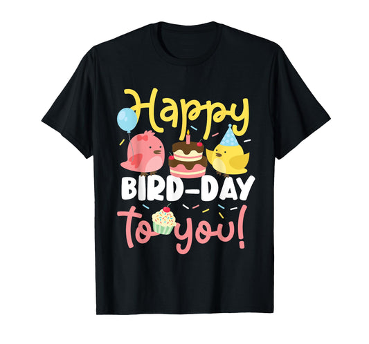 Happy bird day birds for a children's birthday party T-Shirt