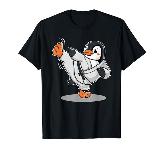 Karate Penguin Martial Arts Judo Taekwondo Penguin T-Shirt