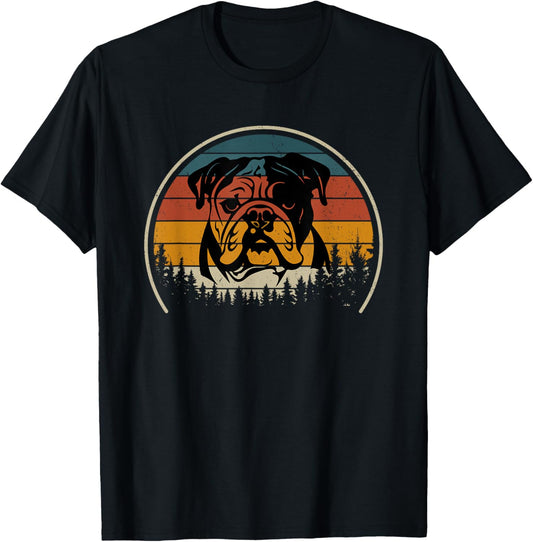 English Bulldog Retro T-Shirt