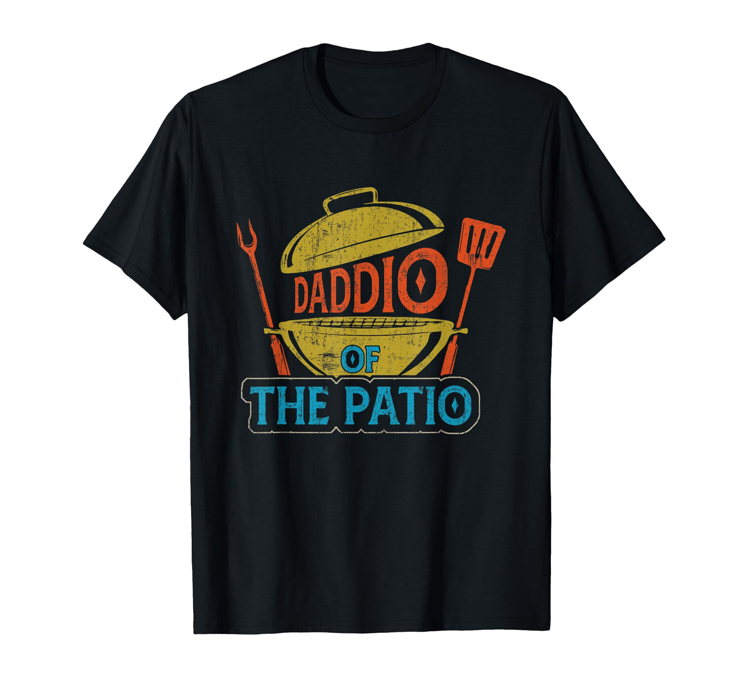 Daddio Of The Patio Vintage BBQ Grill Barbecue Father's Day T-Shirt