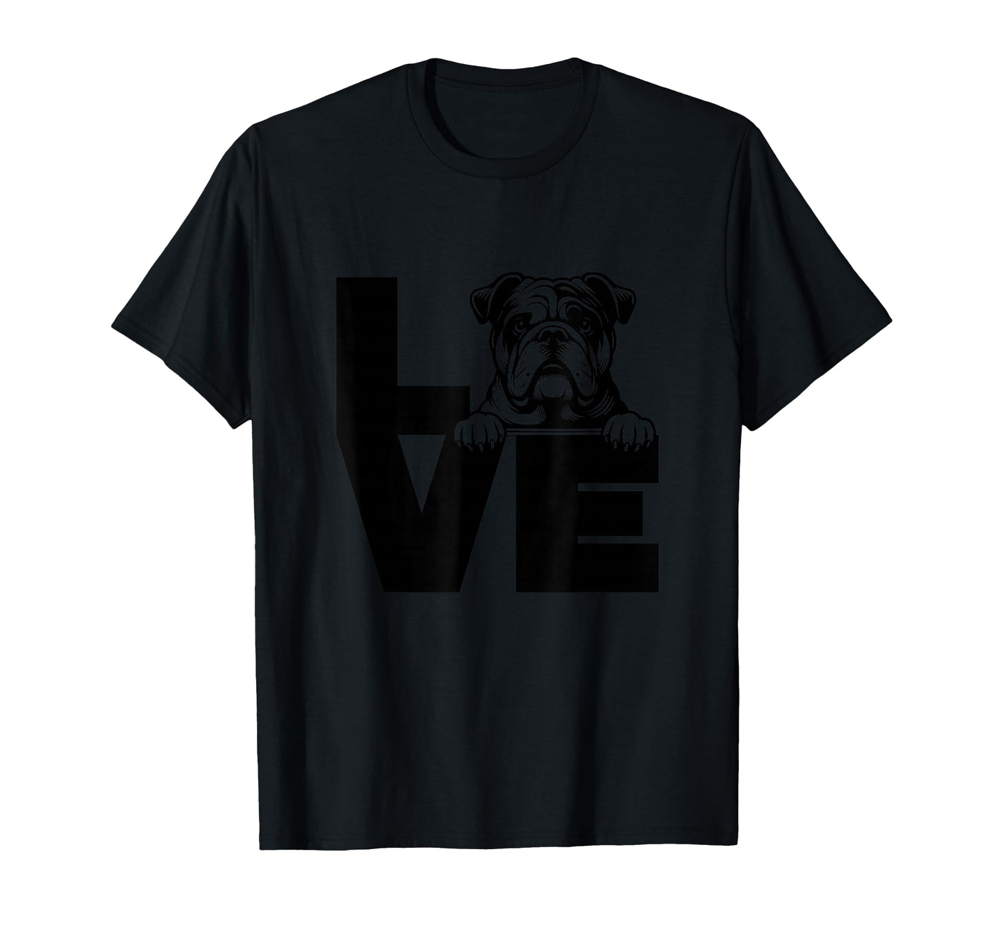 Love Bulldog Dog T-Shirt