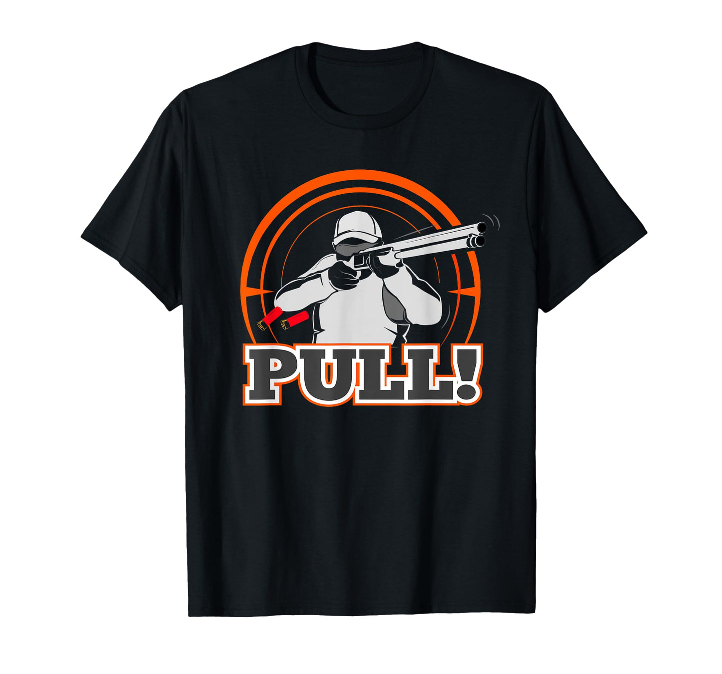 Pull Clay Skeet Shooting T Shirt Trap Shotgun Shotgun Gift T-Shirt