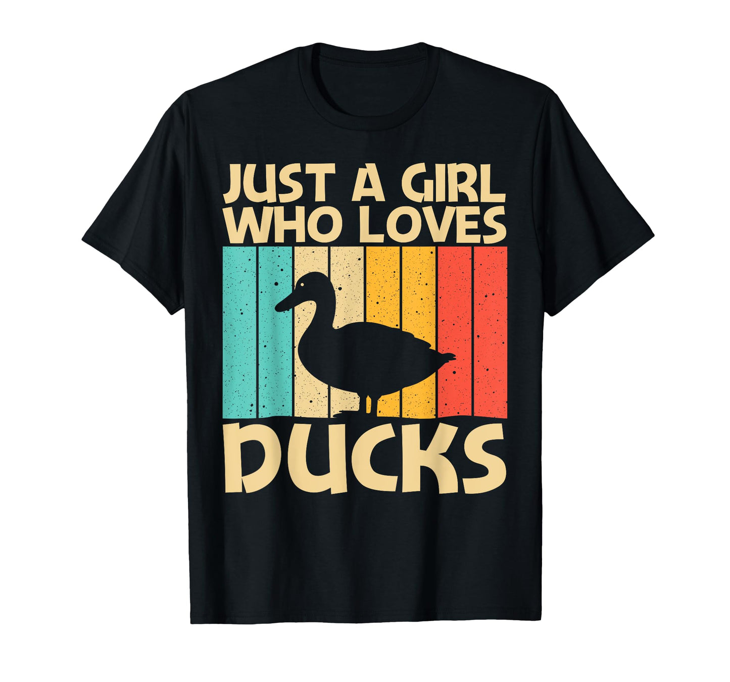 Funny Duck Design For Girls Kids Duck Farmer Hunting Lovers T-Shirt