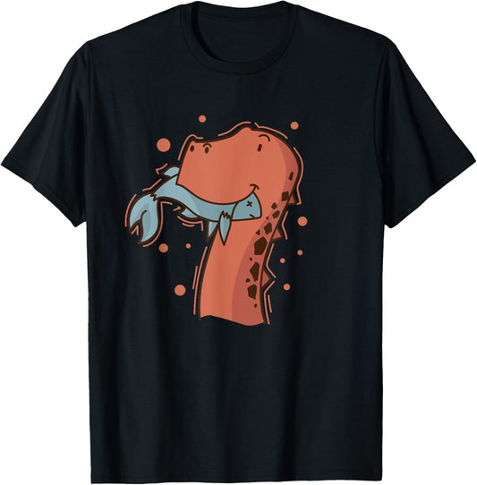 Dino eats a Fish Dinosaur Reptile T-Shirt