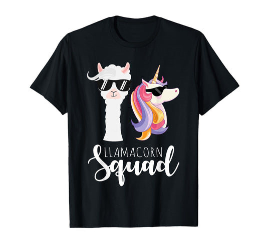Llamacorn Squad Funny Unicorn Llama Squad Christmas T-Shirt