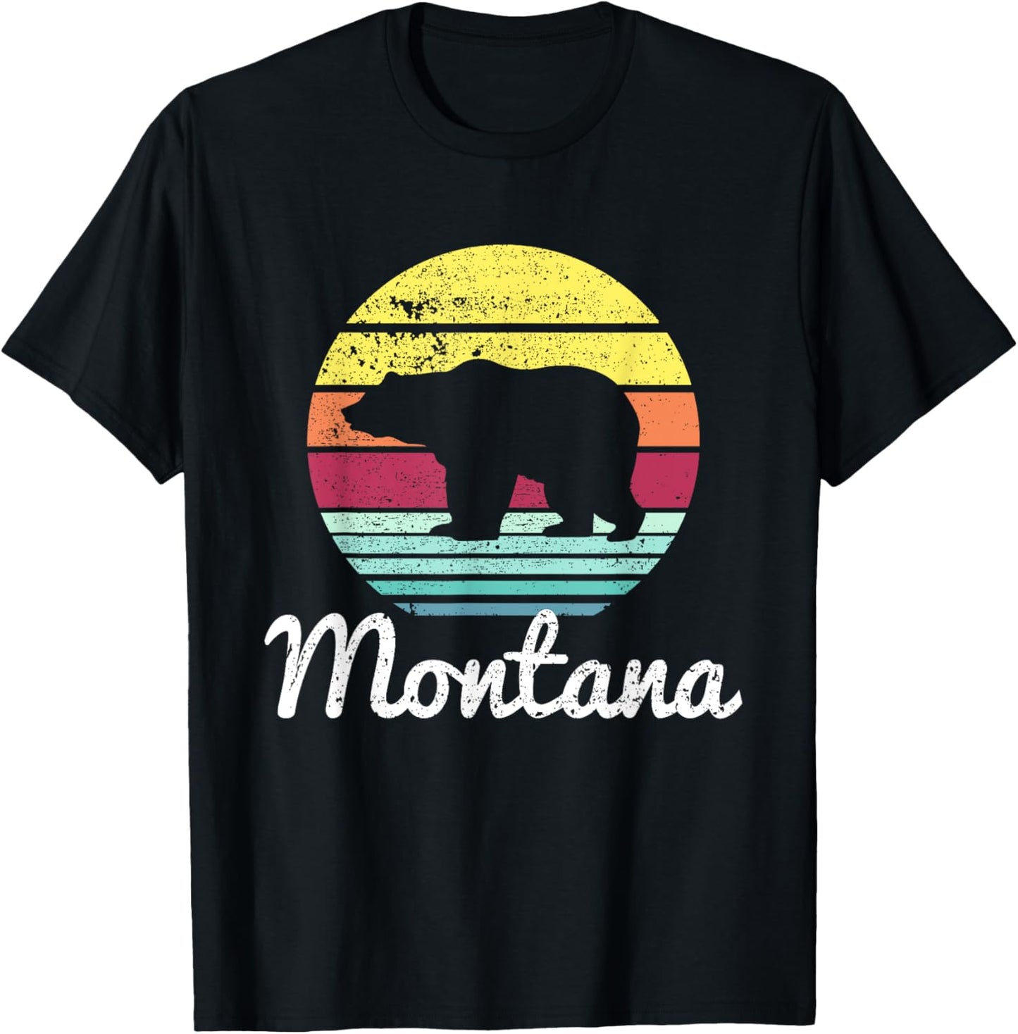 Vintage Retro MT Montana Wildlife Bear Adventure T-shirt T-Shirt