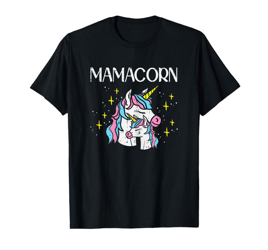 Mamacorn Mama Unicorn Magical Mothers Day Mom Mommy Women T-Shirt