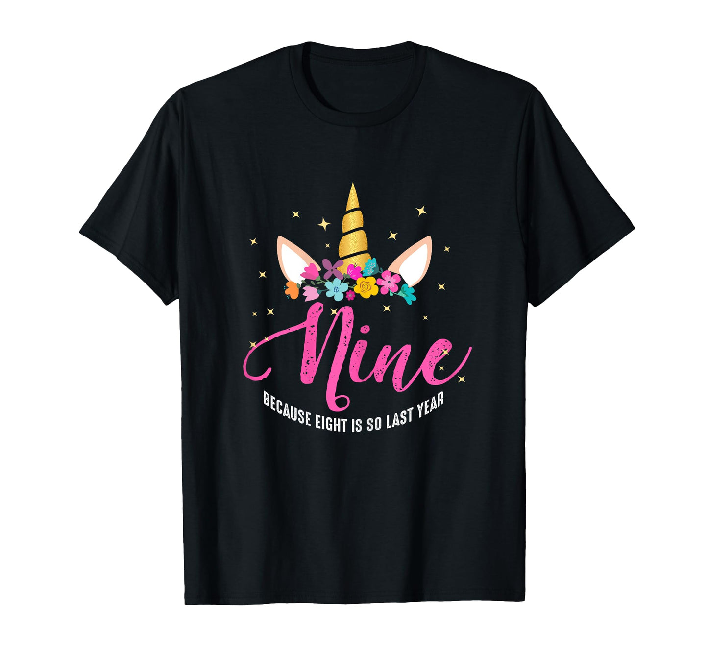 9 Years Old Birthday Girl Gifts Unicorn 9th Birthday T-Shirt