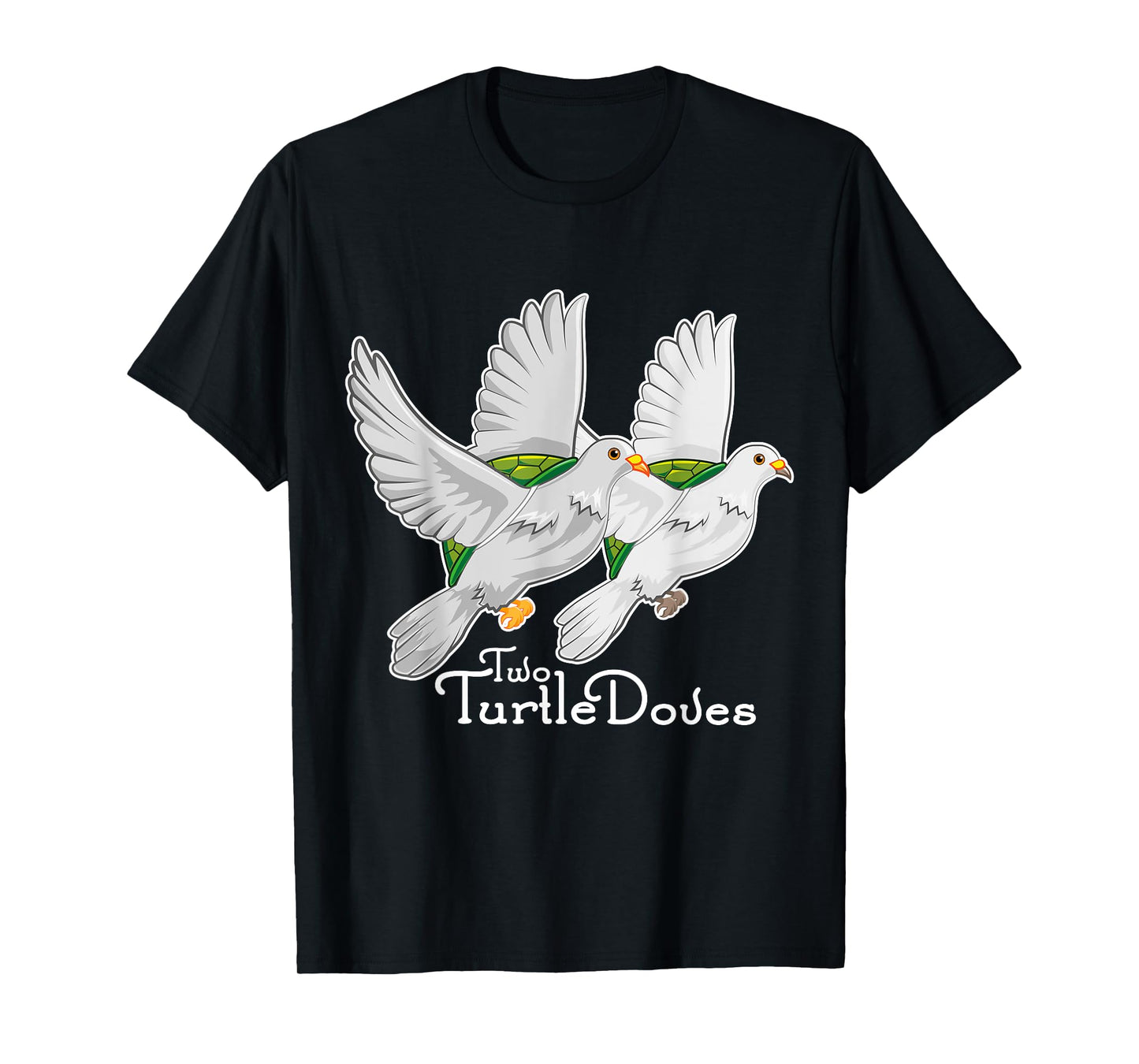 Two Turtle Doves 12 Days Christmas Song Funny Gift T Shirt T-Shirt
