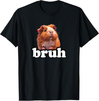 Bruh Kids Cute Wheek Merch Guinea Pig Lover T-Shirt