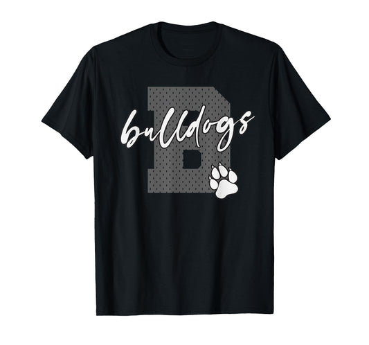 Bulldog Football Baseball Basketball Soccer Bulldogs T-Shirt for Men Women Girls Kids