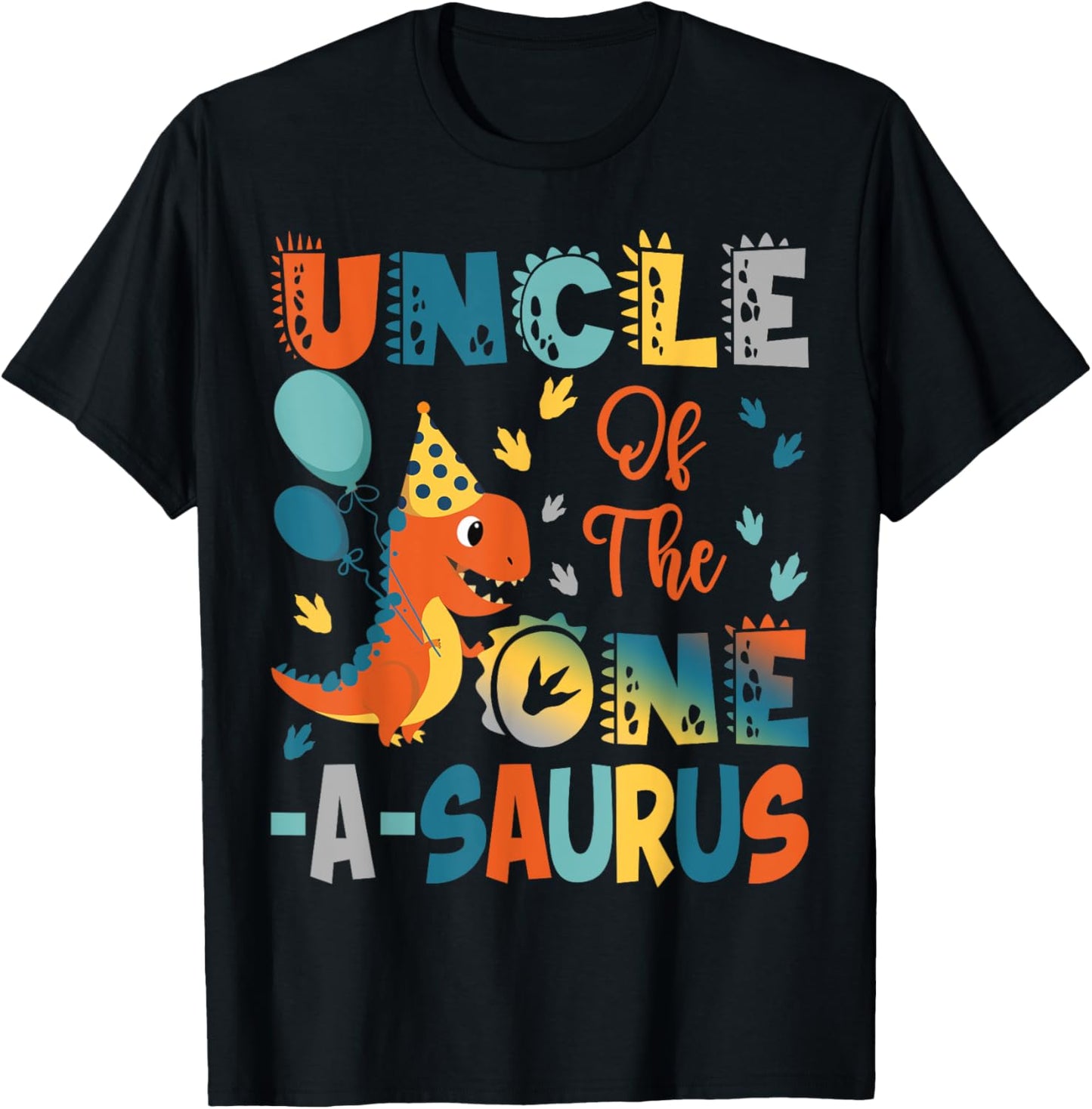 Uncle Of The One-A-Saurus 2Nd Birthday Dinosaur Party T-Shirt