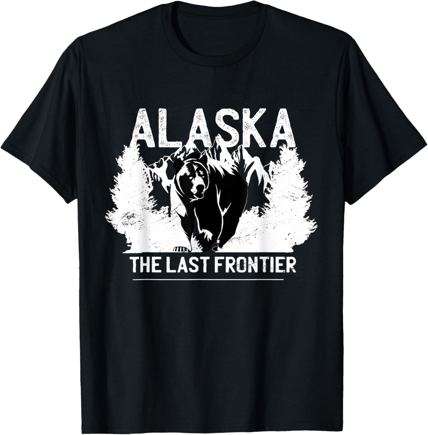 Alaska The Last Frontier Grizzly Bear Nature Outdoor Gift T-Shirt