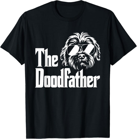 Mens The Doodfather Goldendoodle Dog Doodle Dad Fathers Day T-Shirt