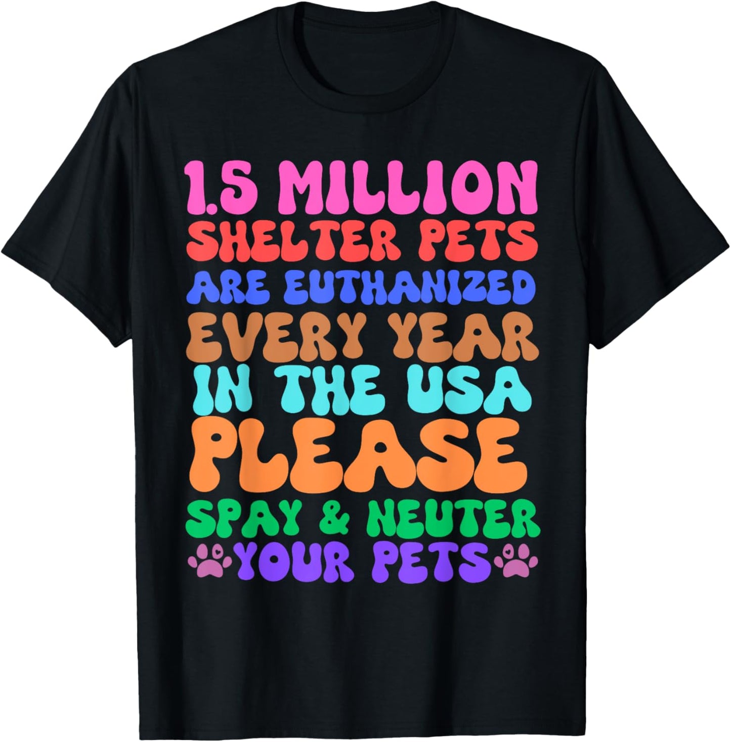Spay neuter pets shelter rescue veterinary dog cat owner T-Shirt