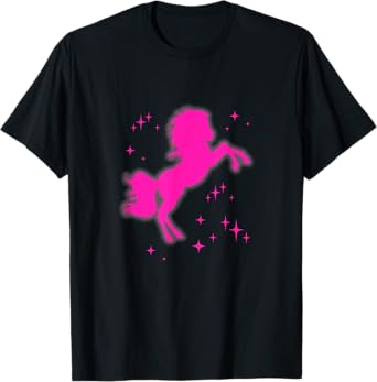 Pony and Heels Lover Pink Girls Clubs Disco Birthday Cowgirl T-Shirt