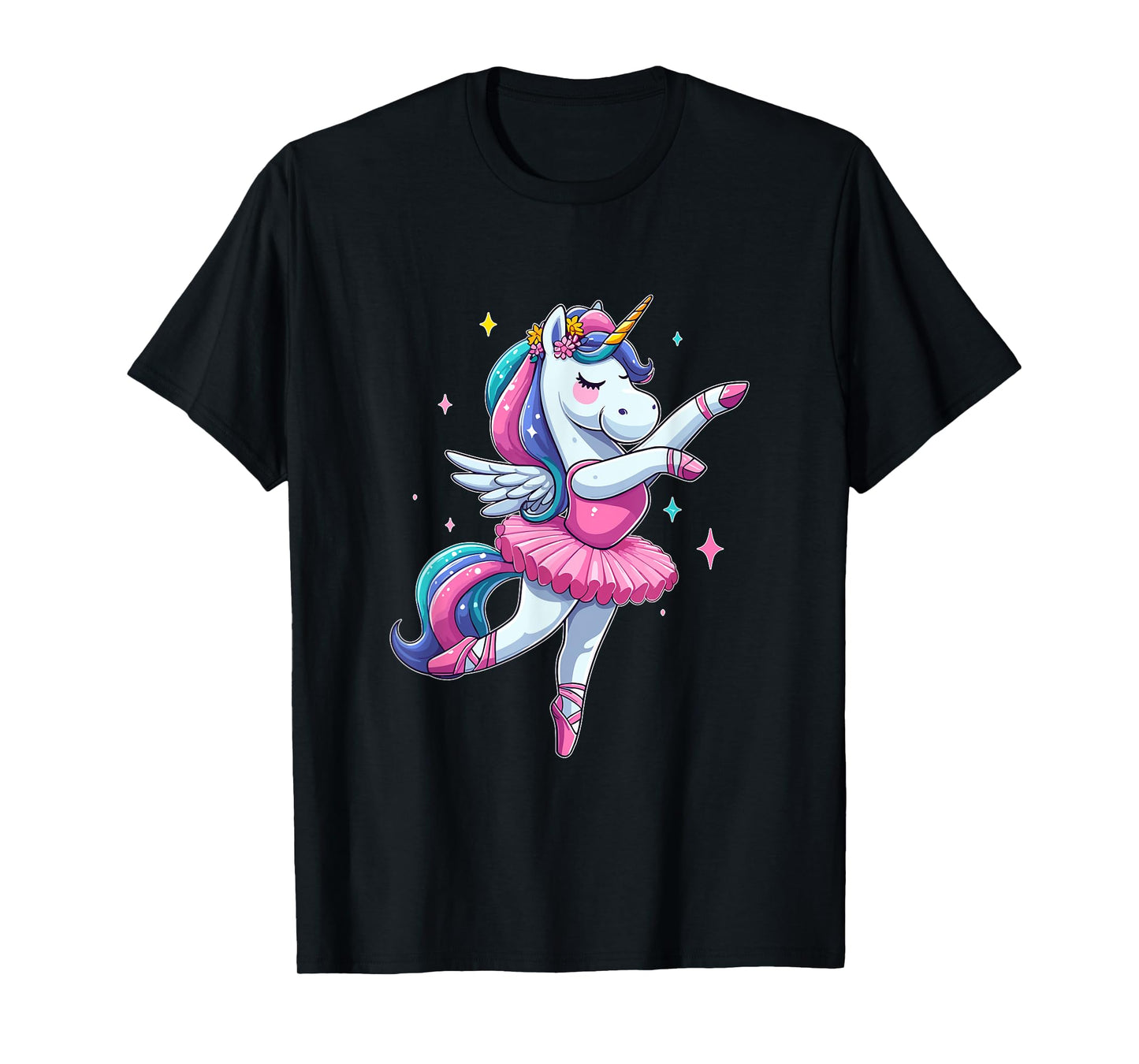 Cute Ballerina Unicorn Ballet Dance Girl T-Shirt