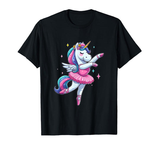 Cute Ballerina Unicorn Ballet Dance Girl T-Shirt