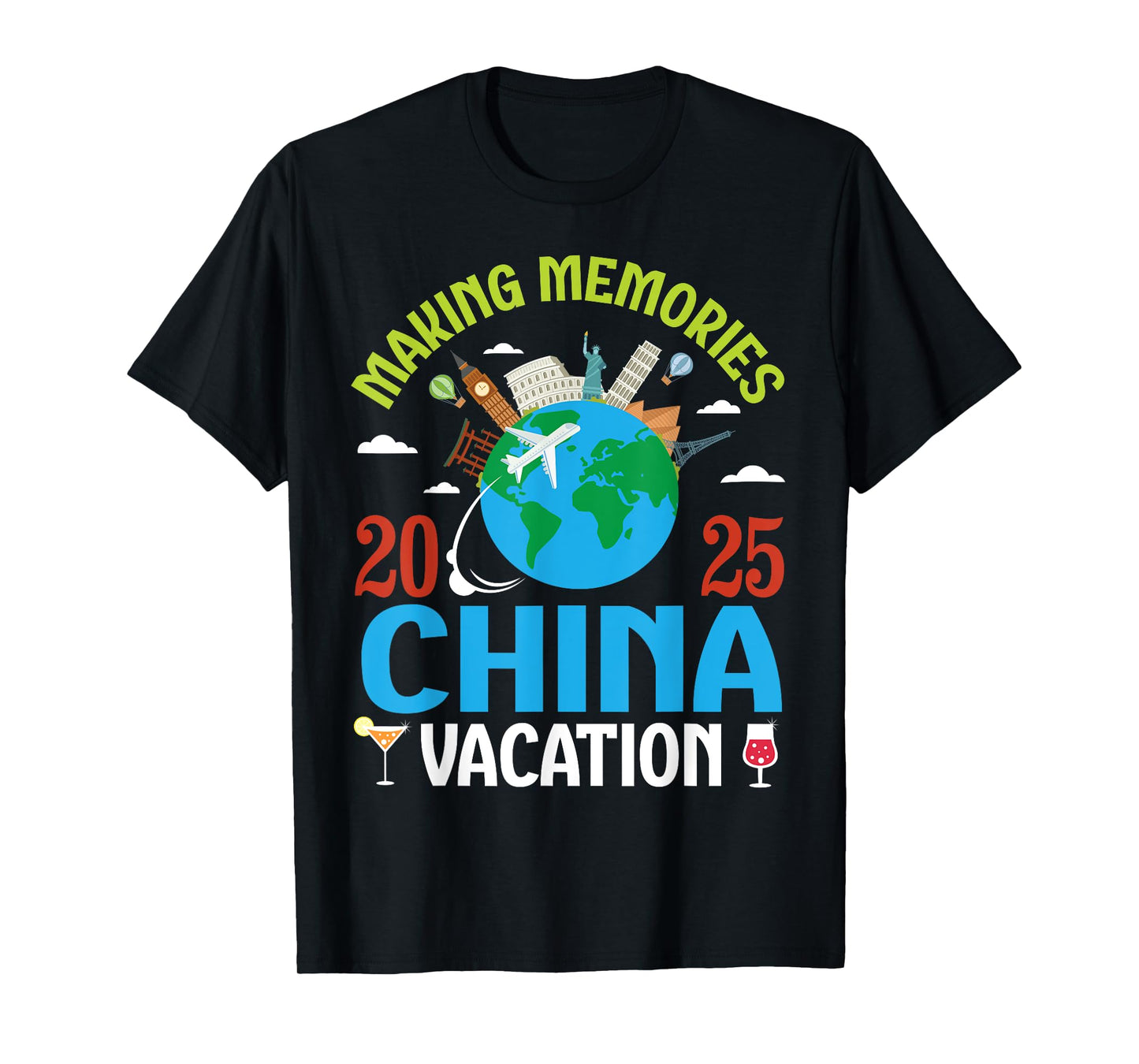 Making Memories in China Vacation 2025 Travel Couple Family T-Shirt