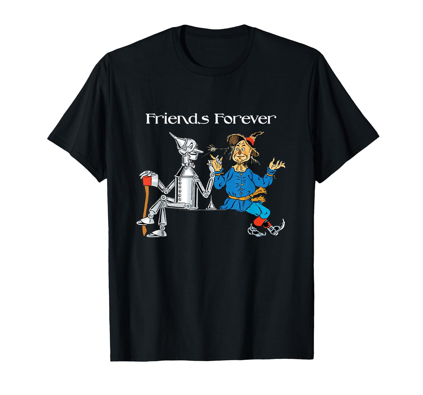 Fun T-shirt Tee shirt Friends Forever Wizard of Oz Scarecrow T-Shirt