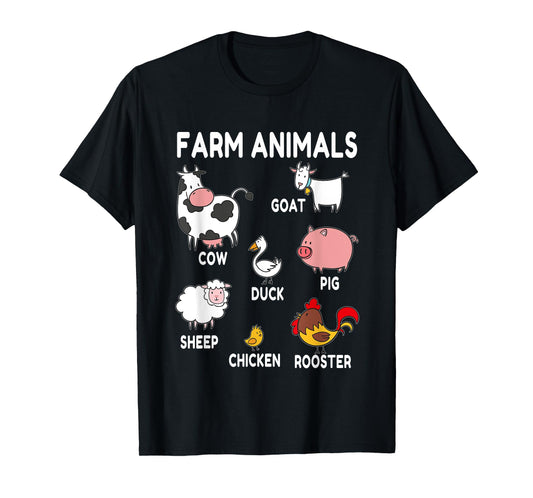 Funny Farm Animals Toddler T-Shirt