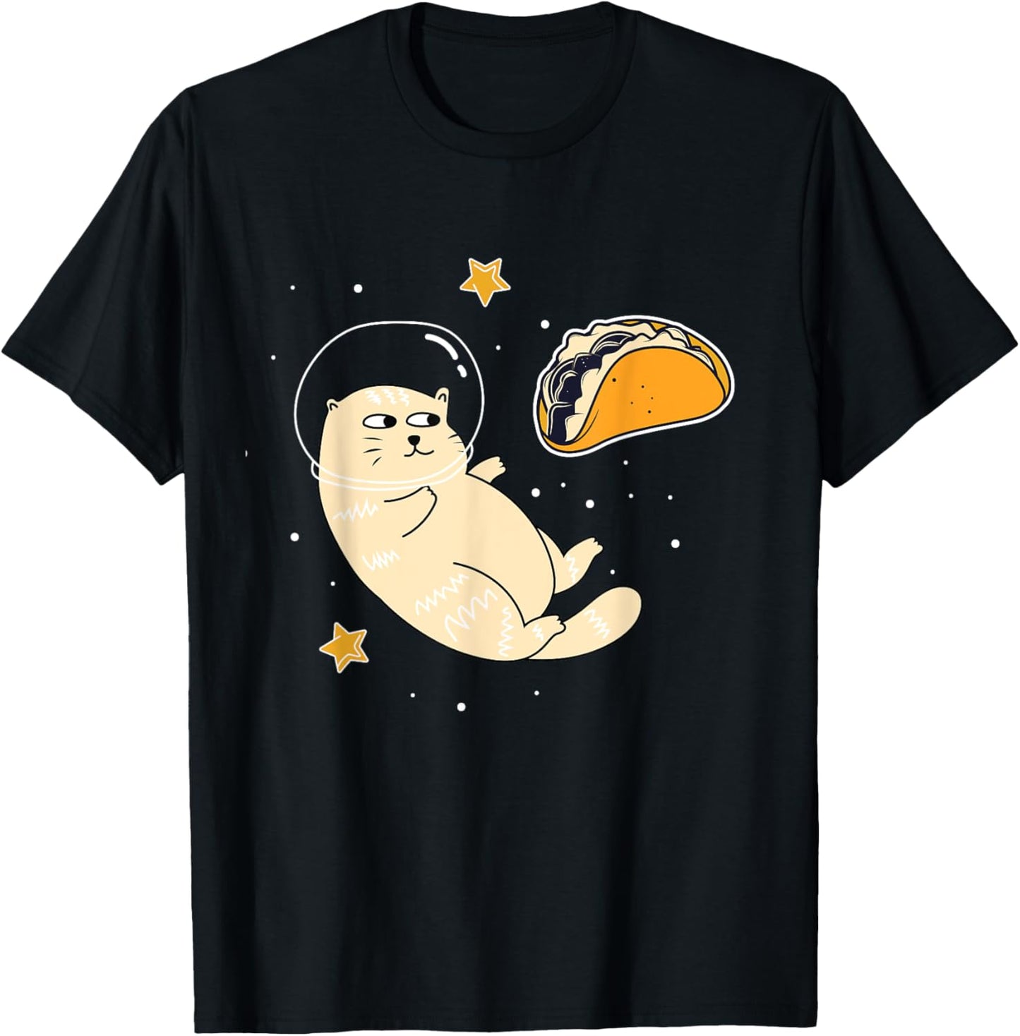 Astronaut Cat in Outer Space | Taco Moon T-Shirt