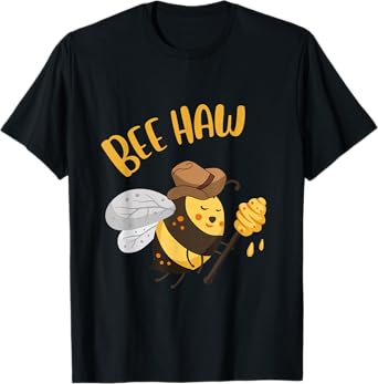 Funny Bee Haw Cowboy Bee Bumble Beehaw Bee T-Shirt