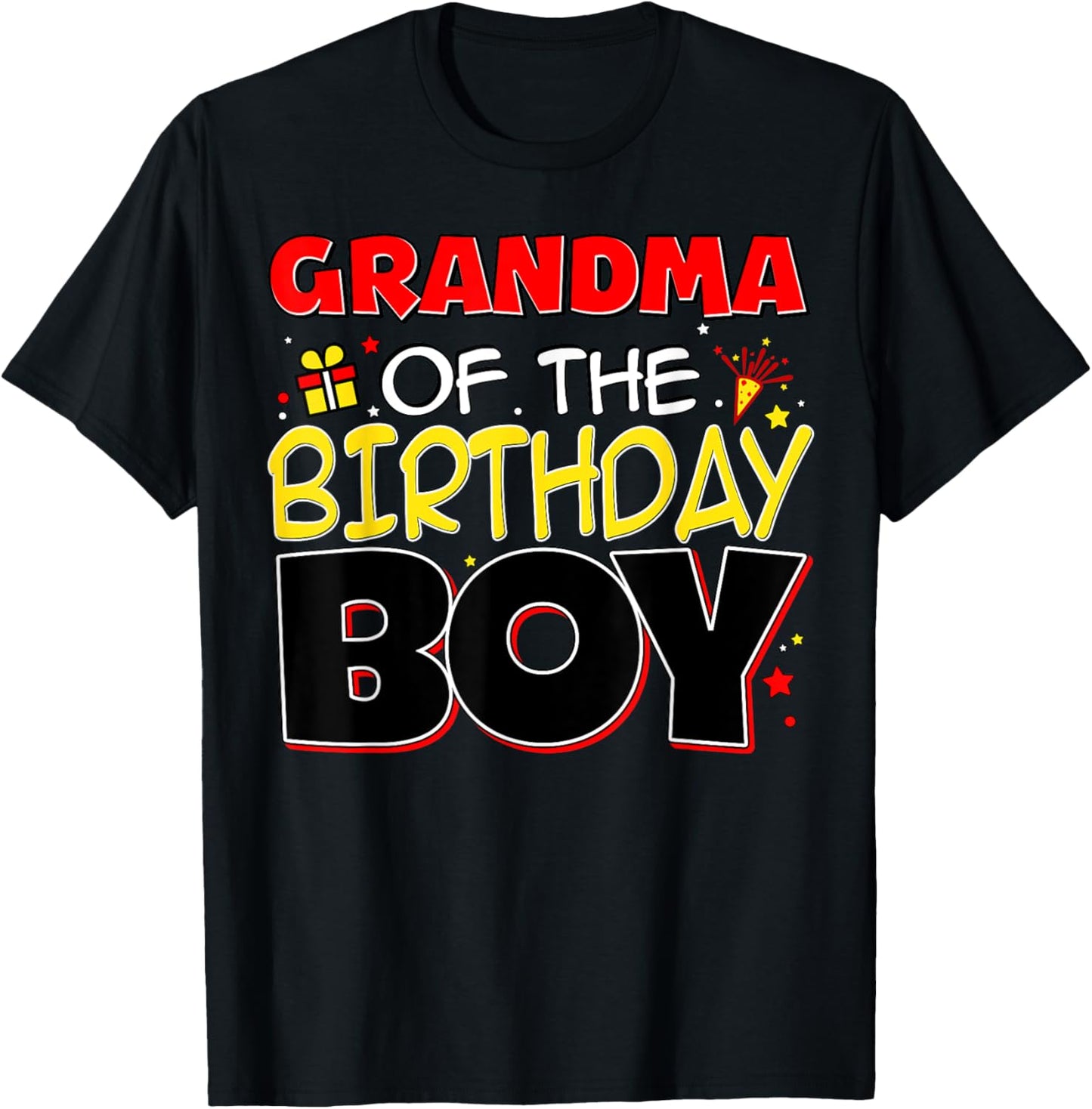 Grandma Of The Birthday Boy Family Party Birthday Outfit T-Shirt