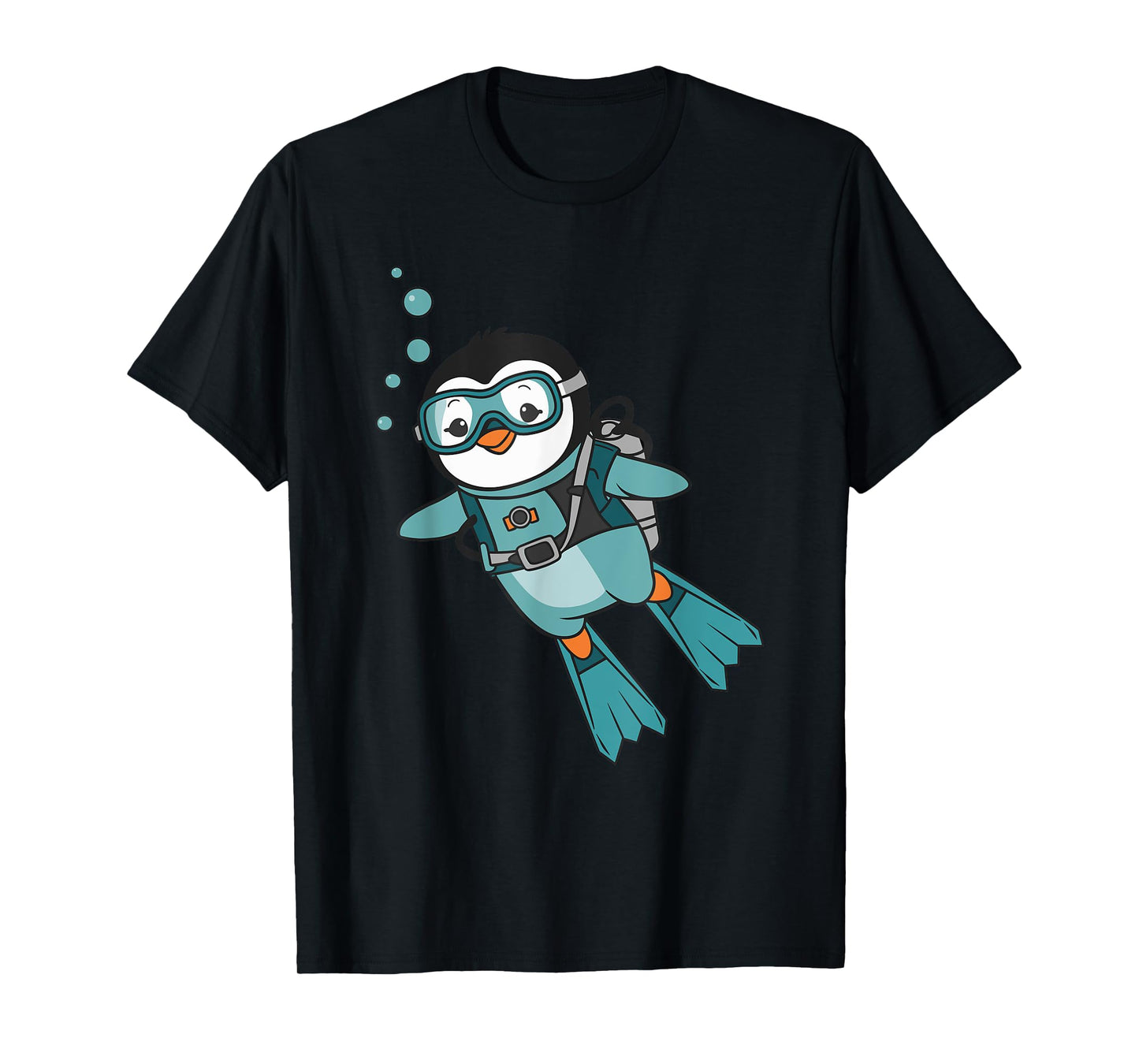 Cute Scuba Diving Penguin T-Shirt