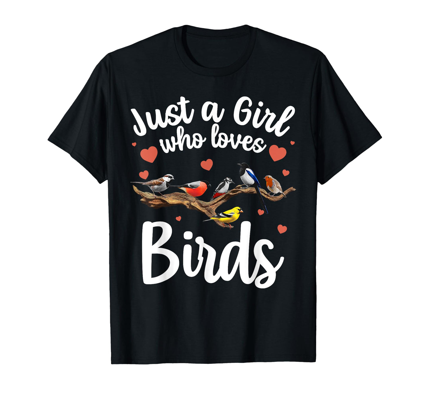 Cool Bird Watcher Art For Women Girls Birding Nerd Birder T-Shirt