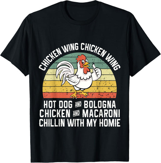 Chicken Wing Chicken Wing Hot Dog Bologna T-Shirt