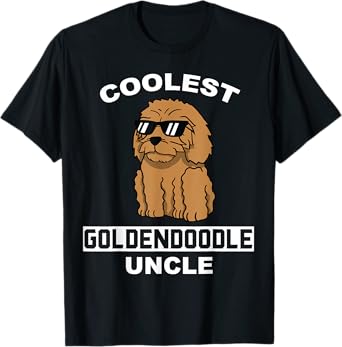 Coolest Goldendoodle Uncle Funny Dog Men Women T-Shirt