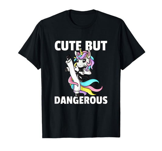 Unicorn Karate Gift Girl Taekwondo Jiu Jitsu MMA BJJ T-Shirt