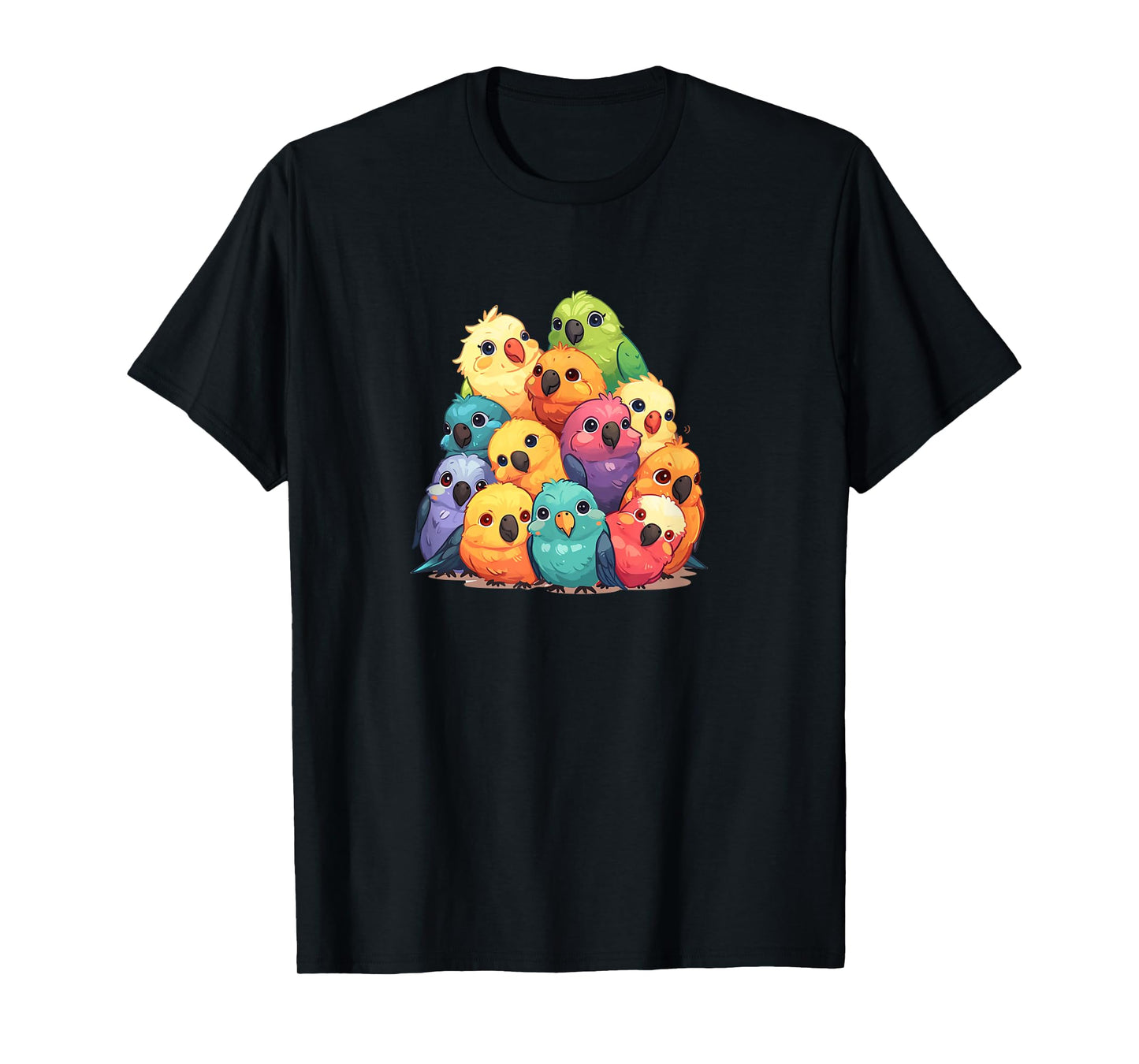 Cute Kawaii Pastel Cockatiel Parakeet Bird Boys Girls Kids T-Shirt