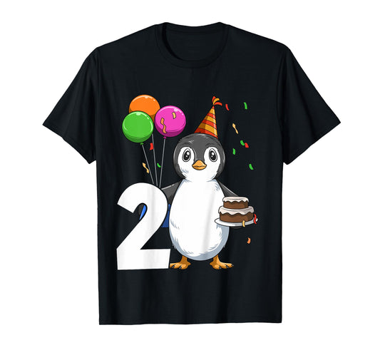 Penguin Birthday 2 Penguin 2nd Birthday Outfit Penguin Party T-Shirt