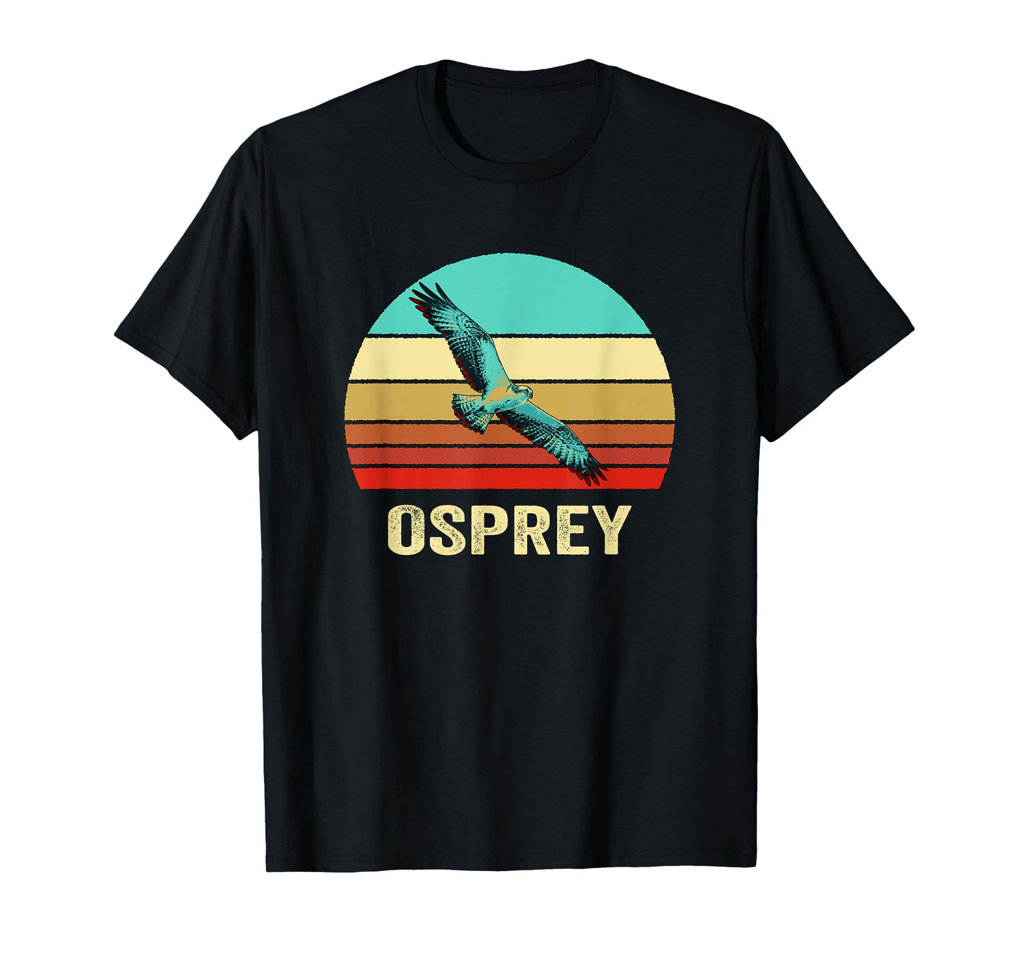 Vintage Retro Style Sunset Osprey T-Shirt