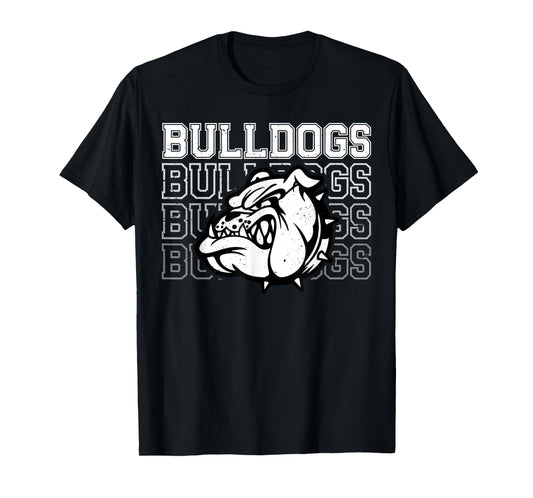 Vintage Bulldogs Team Pride School Spirit Back To School T-Shirt