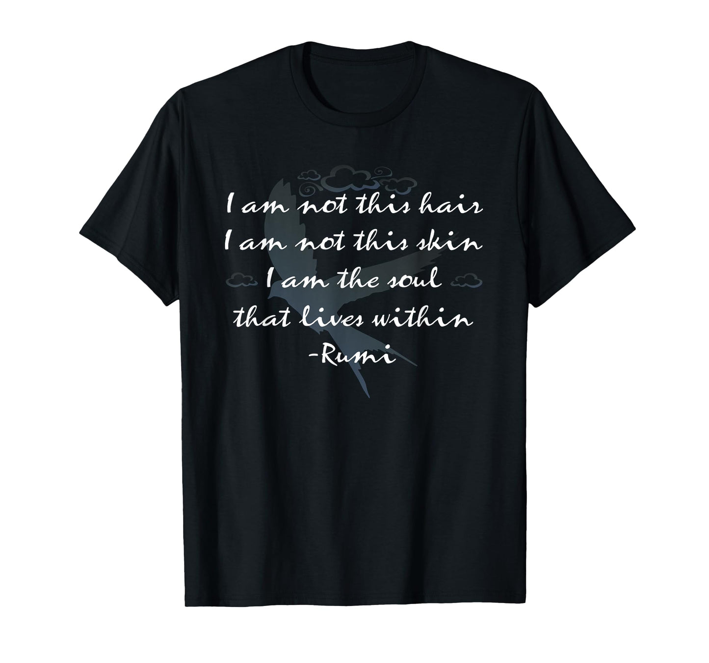 Rumi Quote Beautiful T-shirt With Flying Bird T-Shirt