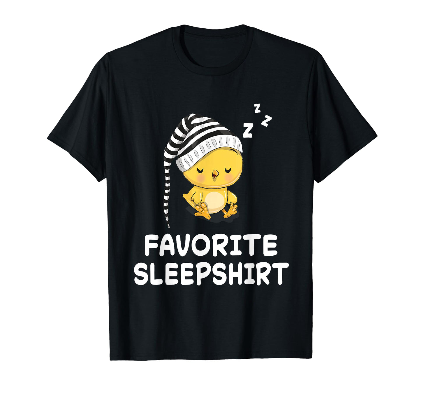 Chick Chicken Nap Sleeping Sleep Pajama Nightgown T-Shirt
