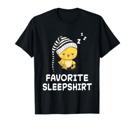 Chick Chicken Nap Sleeping Sleep Pajama Nightgown T-Shirt