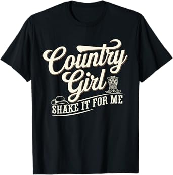 Shakes It For Me Country Music Cowgirl Vintage Western Vibes T-Shirt