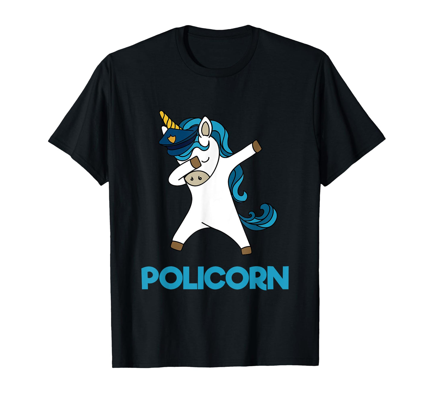 Policorn Police Officer Unicorn Funny Policeman Pun T Shirt