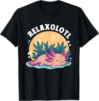 Axolotl Relaxolotl Kawaii Lazy Animal Axolotl Lovers T-Shirt
