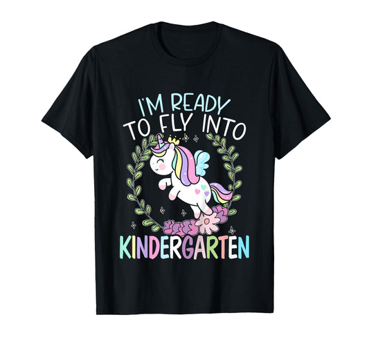 Kids I'm Ready To Fly Into Kindergarten First Day Of School T-Shirt