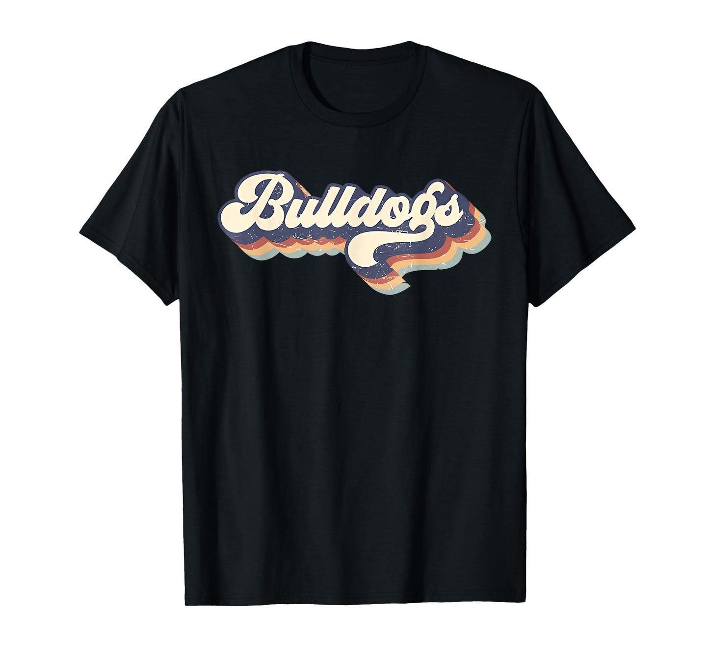 Bulldogs Mascot Retro Back to School Team Spirit T-Shirt