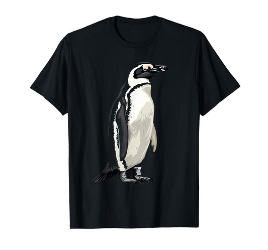 Penguin for Men Women Design Unisex Penguin Graphic T-Shirt, Black, Small