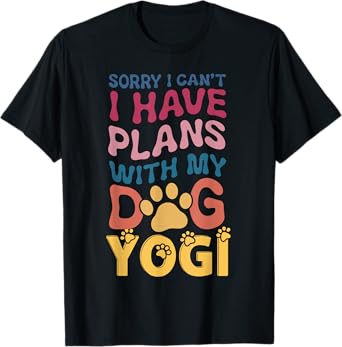 Dog Name Yogi Personalised Gift Busy With My Dog Yogi T-Shirt for Men Women Kids
