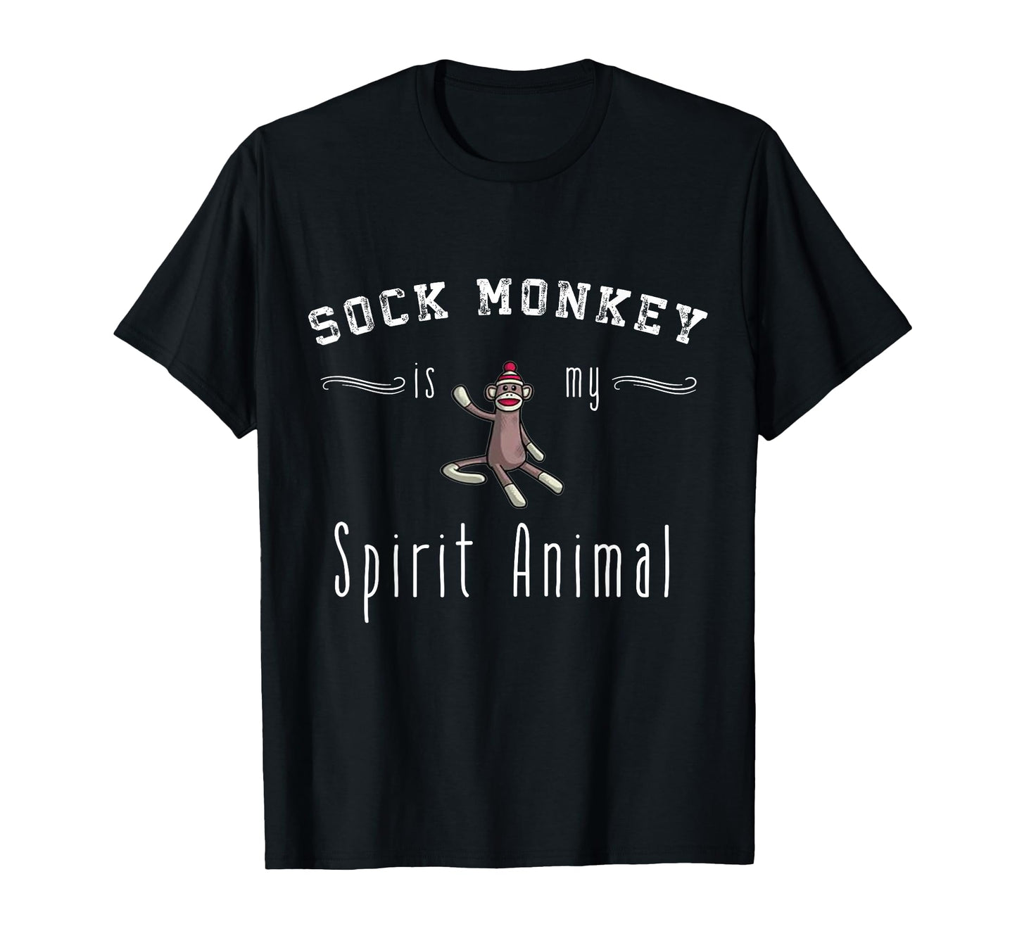 Sock Monkey Design My Spirit Animal Funny Sock Monkey Gifts T-Shirt