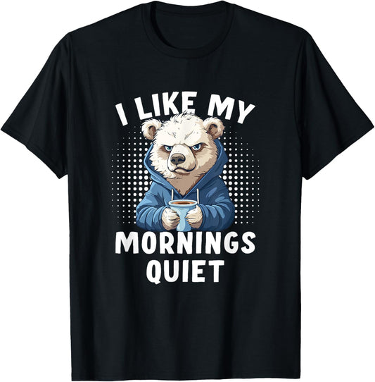 Running on Coffee and Chill Funny Polar Bear T-Shirt